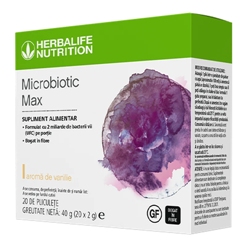 Microbiotic Max – aromă de vanilie, 20 pliculețe